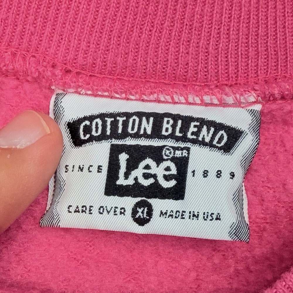 Vintage 1994 Kentucky Derby Festival Lee XL Pink Horse Graphic Sweatshirt - Picture 4 of 7